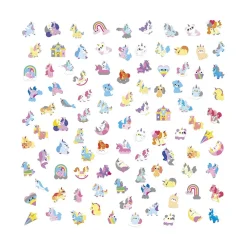 Pochette de 100 gommettes Licornes
