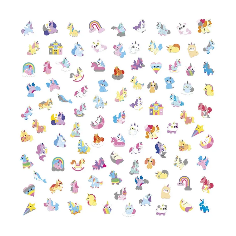 Pochette de 100 gommettes Licornes