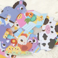 Pochette de 50 grandes gommettes Animaux de la ferme
