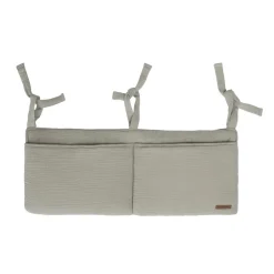 Pochette de lit à suspendre en gaze vert