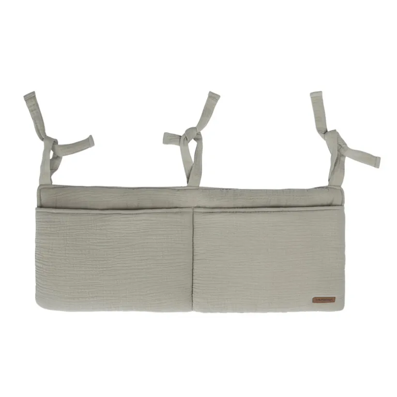 Pochette de lit à suspendre en gaze vert