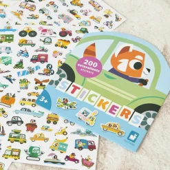Pochette de 200 stickers Véhicules