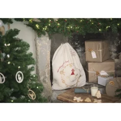 Pochon en tissu pour cadeaux de Noël