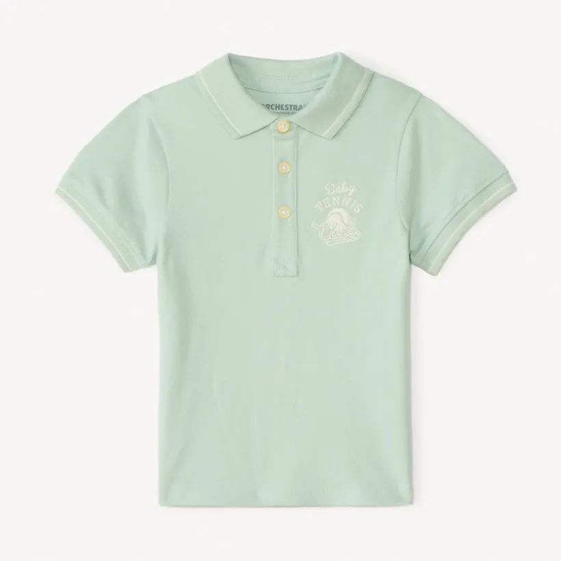 Polo manches courtes broderie tennis pour bébé garçon