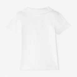 Polo manches courtes en jacquard avec broderie étoile de mer pour bébé garçon