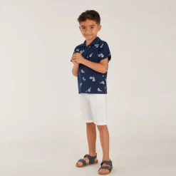 Polo manches courtes imprimé fantaisie pour garçon