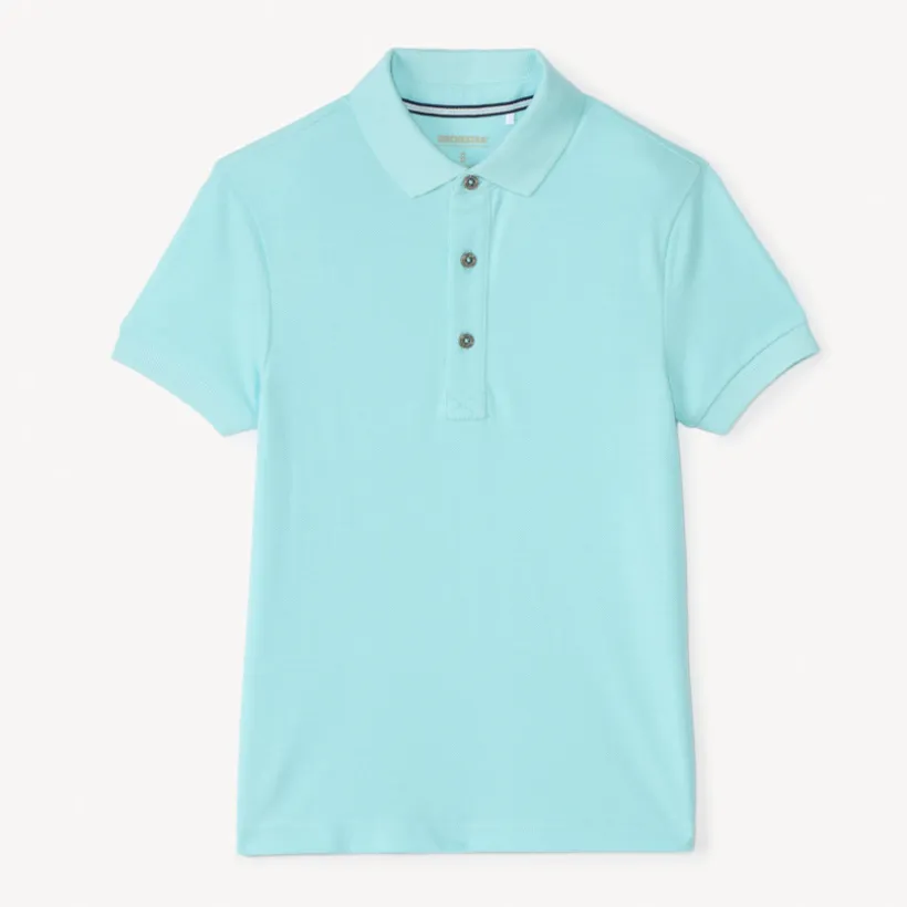 Polo manches courtes uni coton pour garçon