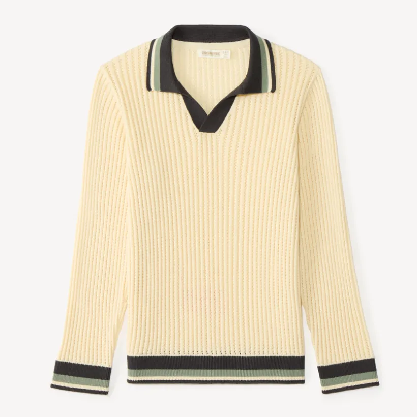 Polo manches longues en tricot pour garçon