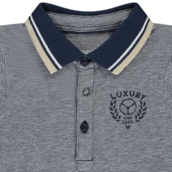 Polo manches longues piqué avec print pour bébé garçon