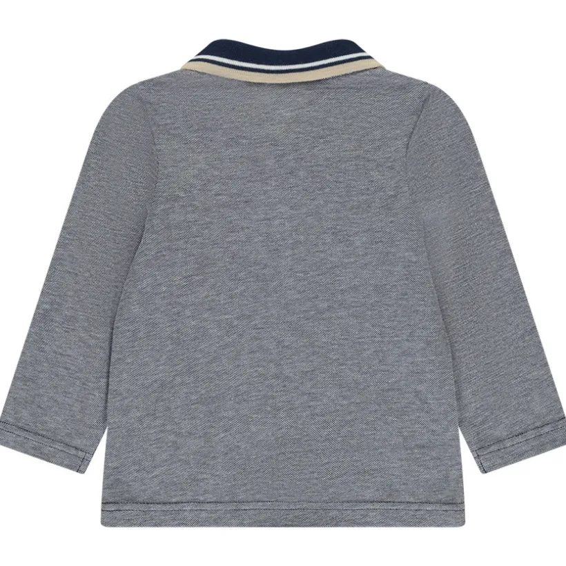 Polo manches longues piqué avec print pour bébé garçon