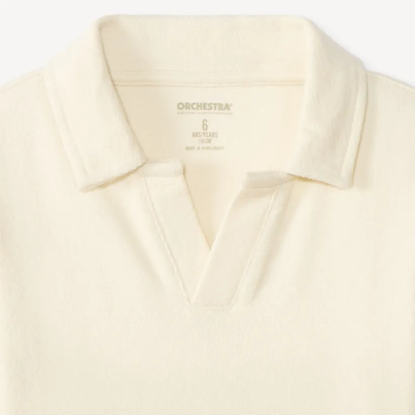 Polo manches longues uni pour garçon