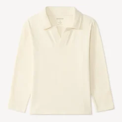 Polo manches longues uni pour garçon