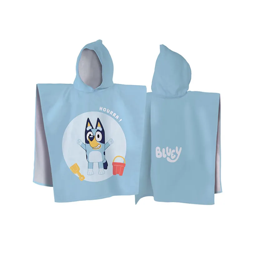 Poncho de bain imprimé Bluey 60 x 120 cm