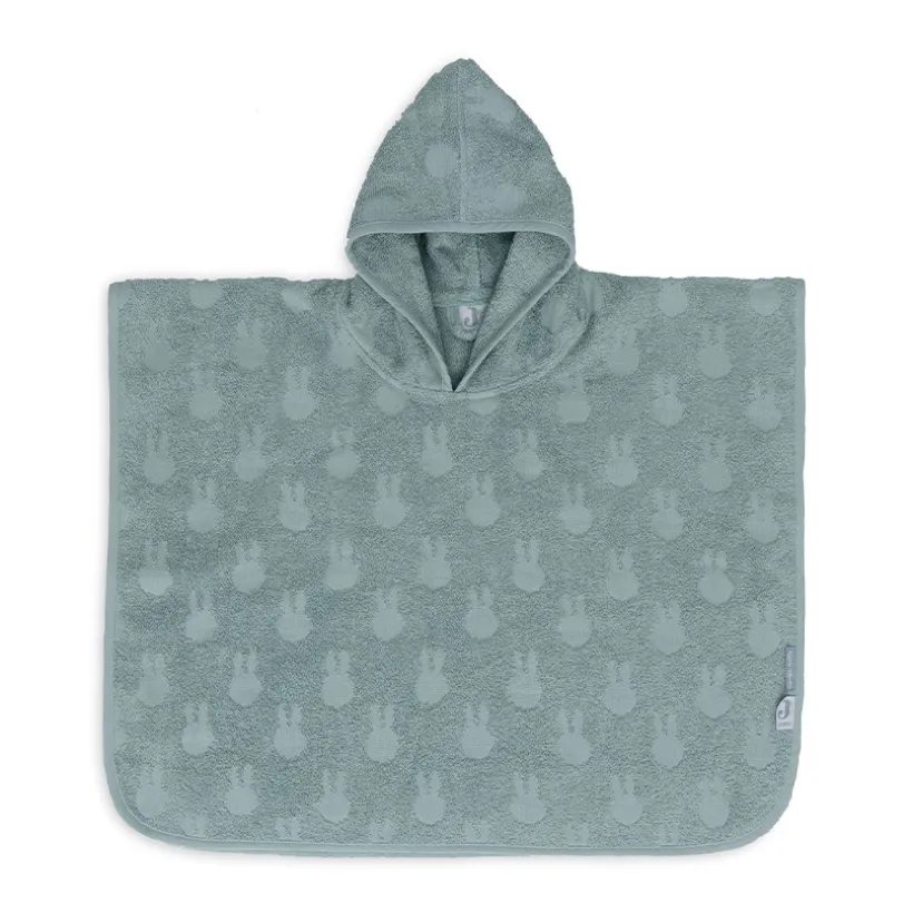 Poncho de bain éponge en jacquard Miffy sea green