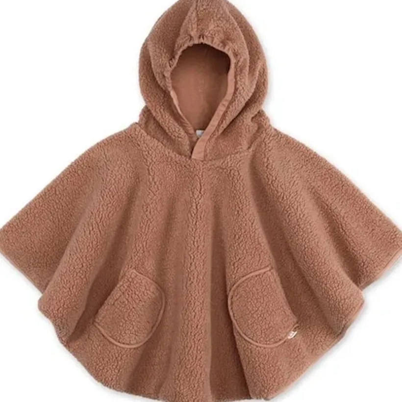 Poncho de voyage - Teddy+Pady jersey - Muffin - 9/36 m