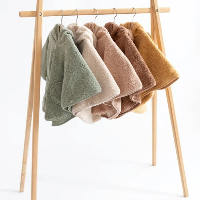 Poncho de voyage - Teddy+Pady jersey - Muffin - 9/36 m