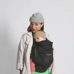 Porte bébé 2-en-1 HoodieCarrier 2 Black Forest