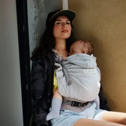 Porte bébé 2-en-1 HoodieCarrier 2 Gris Athlétique