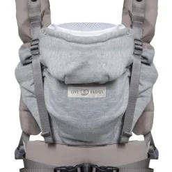 Porte bébé 2-en-1 HoodieCarrier 2 Gris Athlétique
