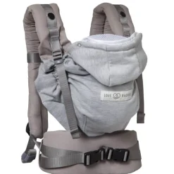 Porte bébé 2-en-1 HoodieCarrier 2 Gris Athlétique