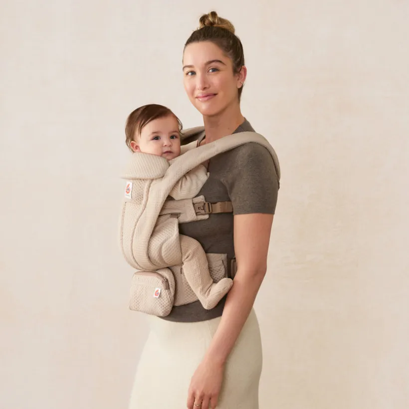 Porte bébé Omni Deluxe Mesh 4 positions Natural Beige