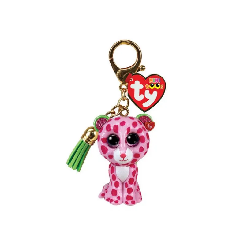 Porte-clés mini Boos clip - Glamour le léopard