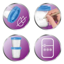Pot de conservation 180ml - 5 pièces + 5 couvercles