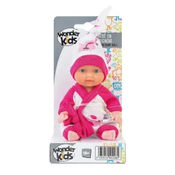 Poupon bébé en peignoir (coloris aléatoire)