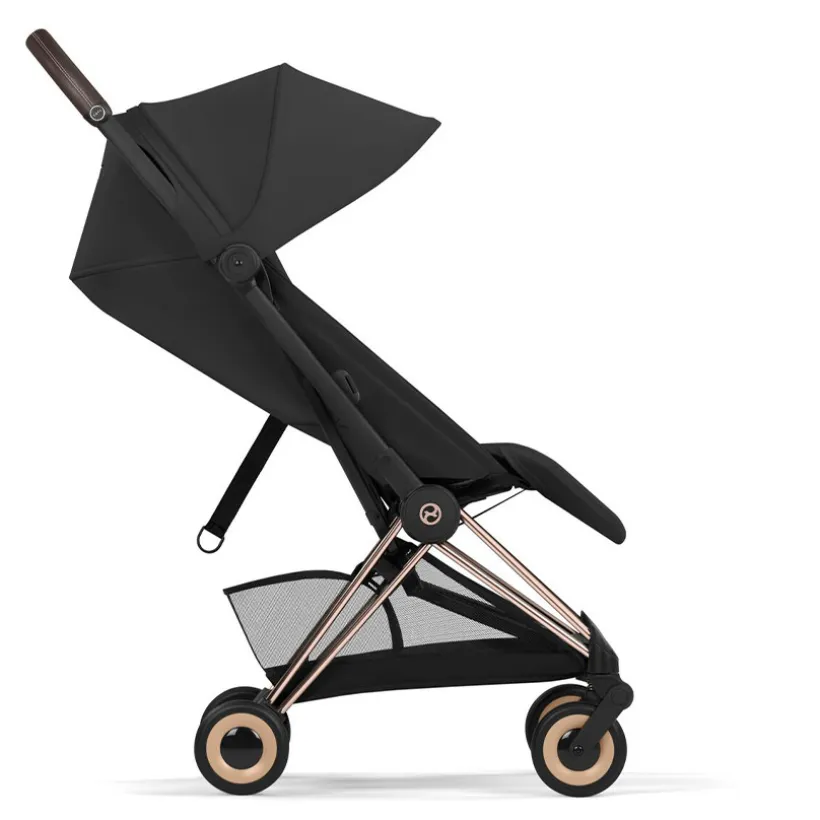 Poussette Canne Coya ultra-compacte 2026 Rose Gold/Sepia Black