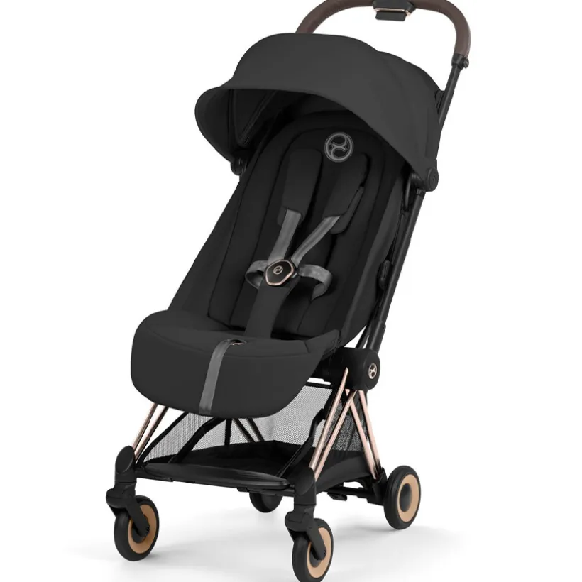 Poussette Canne Coya ultra-compacte 2026 Rose Gold/Sepia Black