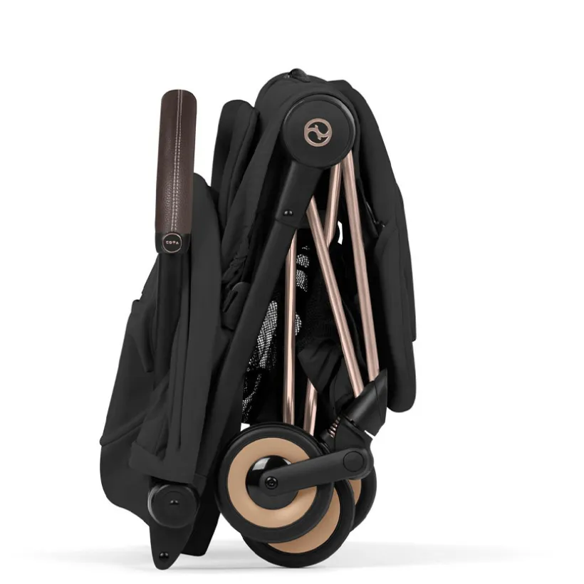 Poussette Canne Coya ultra-compacte 2026 Rose Gold/Sepia Black