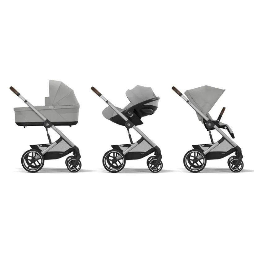 Poussette compacte Balios S Lux silver/stone grey
