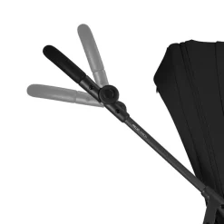 Poussette compacte ultralégère Melio 2026 - carbon/magic black