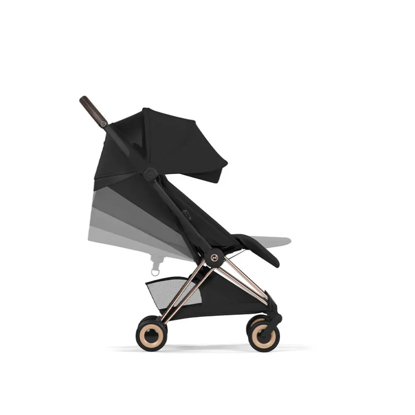 Poussette Coya Style châssis Rose Gold - Cozy Beige