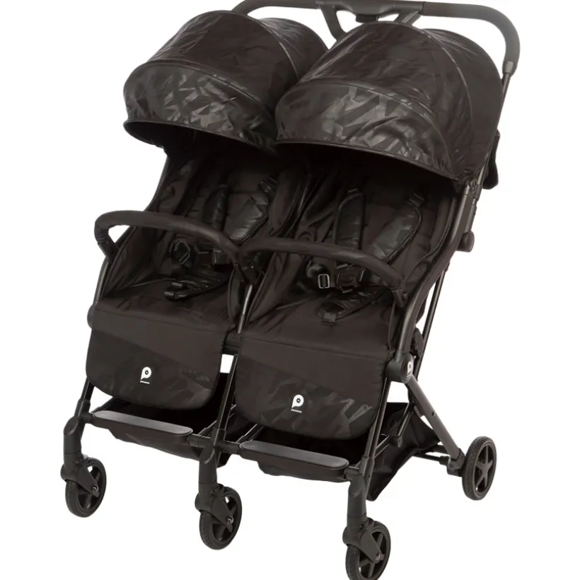 Poussette double premium Aria Twin - Noir