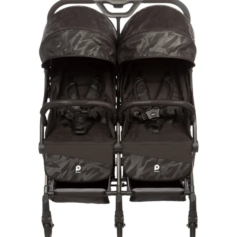 Poussette double premium Aria Twin - Noir