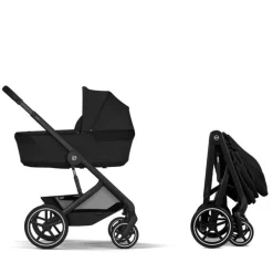 Poussette Duo Balios S Lux 2026 + Nacelle Pliable Moon Black