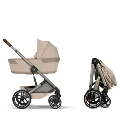 Poussette Duo Balios S Lux 2026 + Nacelle Pliable Almond Beige