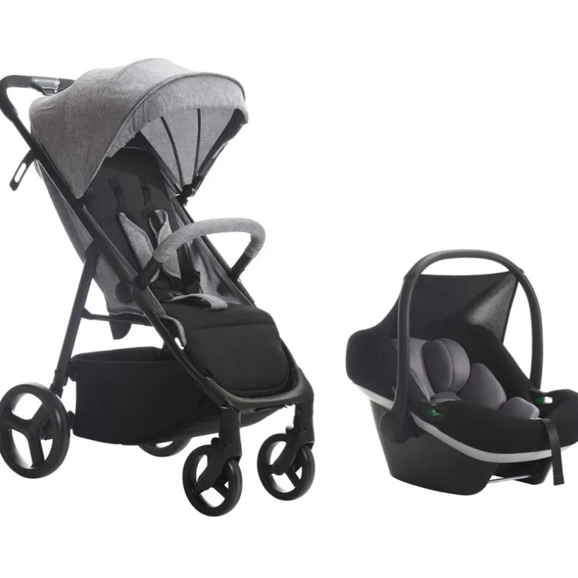 Poussette duo Essential avec siège-auto i-Size noir/gris