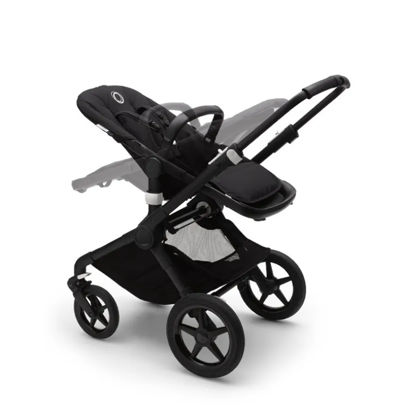 Poussette duo Fox 2 complète - Noir et Bleu Vapeur