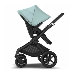 Poussette duo Fox 2 complète - Noir et Bleu Vapeur