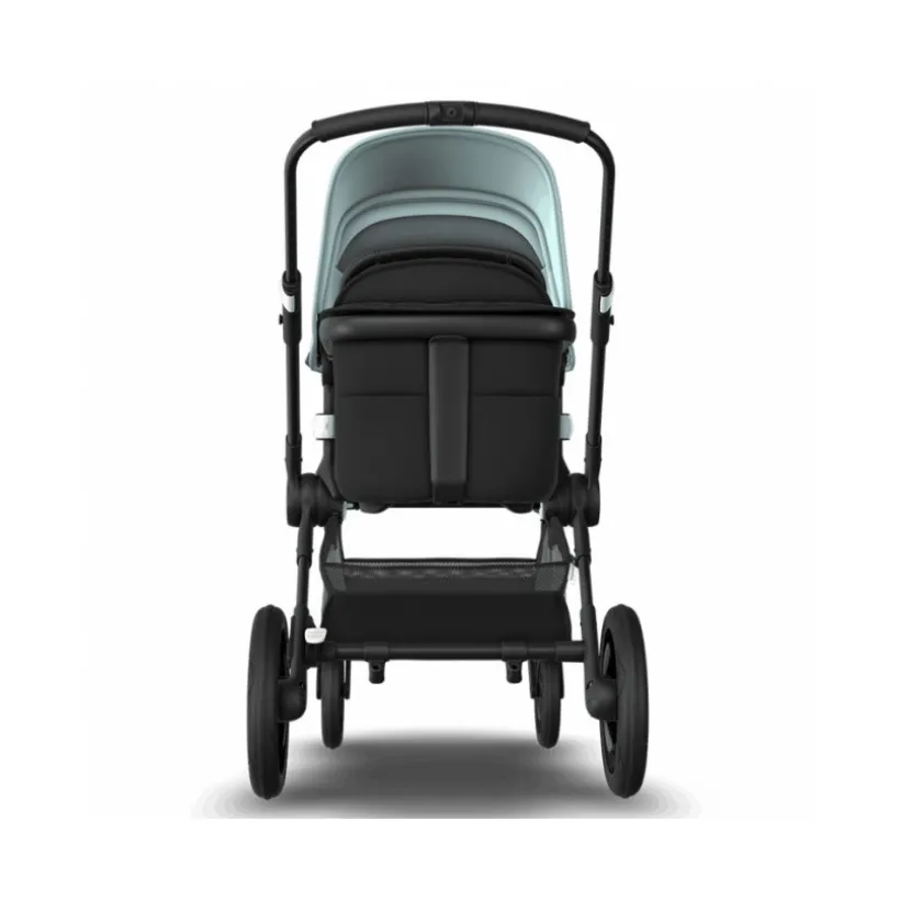 Poussette duo Fox 2 complète - Noir et Bleu Vapeur