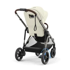 Poussette électrique avec panier e-Gazelle S taupe/seashell beige