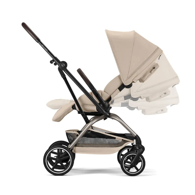 Poussette à siège rotatif Eezy S Twist+ 2 - Almond Beige