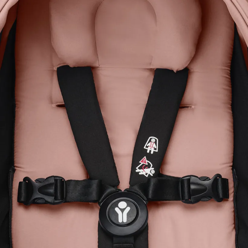 Poussette Stokke® YOYO³ de la naissance à 3 ans - cadre noir/ginger