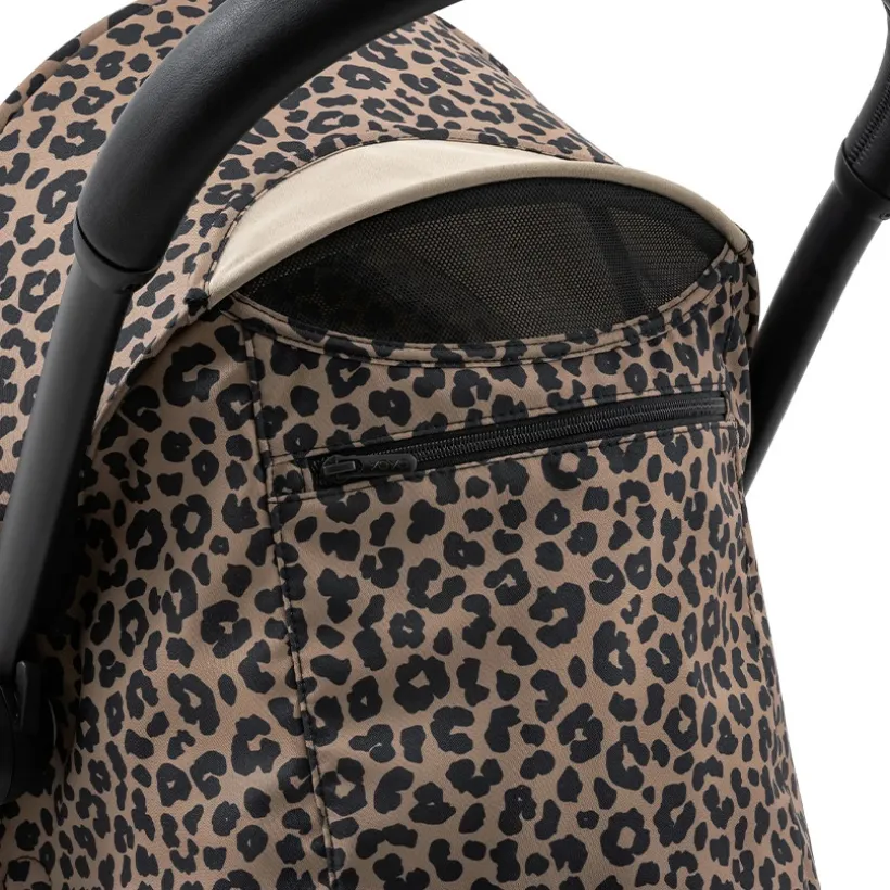 Poussette Stokke® YOYO³ à partir de 6 mois - cadre noir/léopard