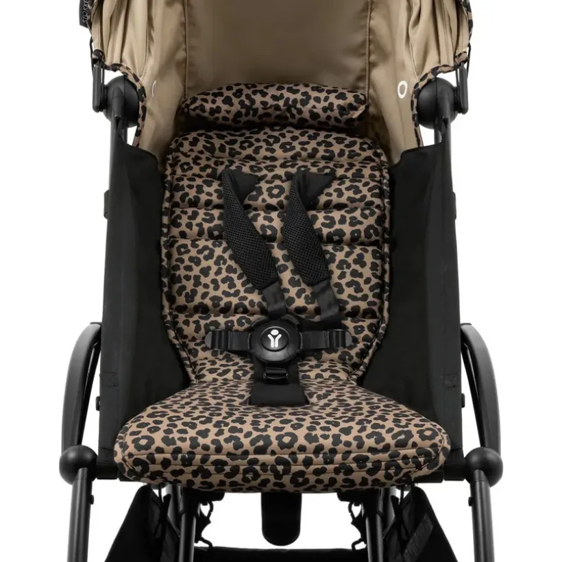 Poussette Stokke® YOYO³ à partir de 6 mois - cadre noir/léopard