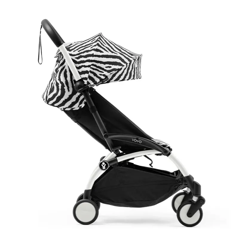 Poussette Stokke® YOYO³ à partir de 6 mois - cadre blanc/zèbre