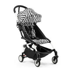 Poussette Stokke® YOYO³ à partir de 6 mois - cadre blanc/zèbre