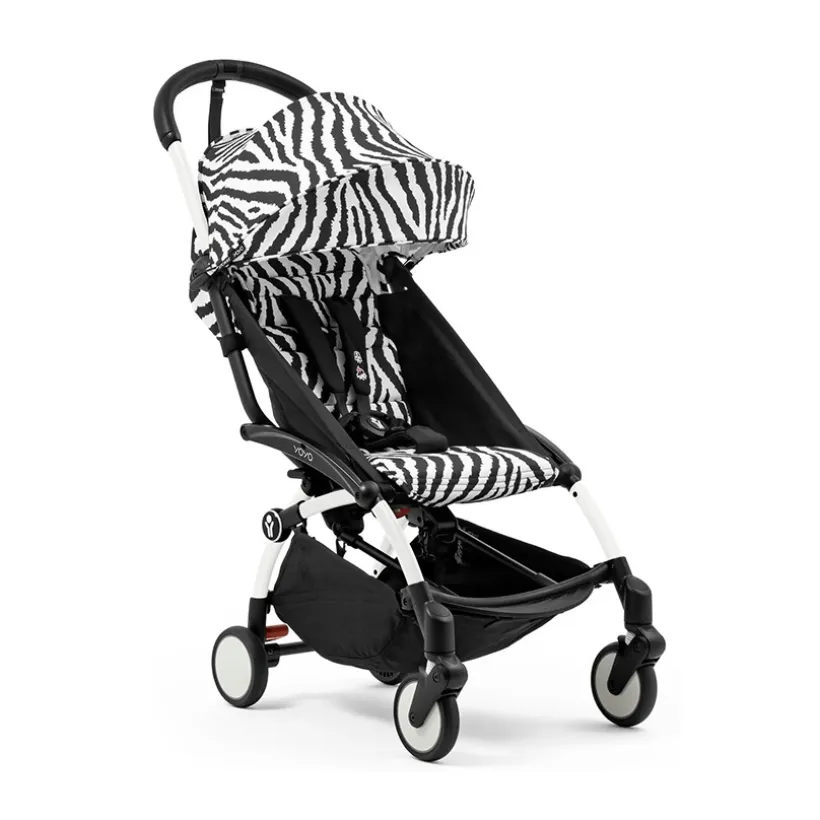 Poussette Stokke® YOYO³ à partir de 6 mois - cadre blanc/zèbre